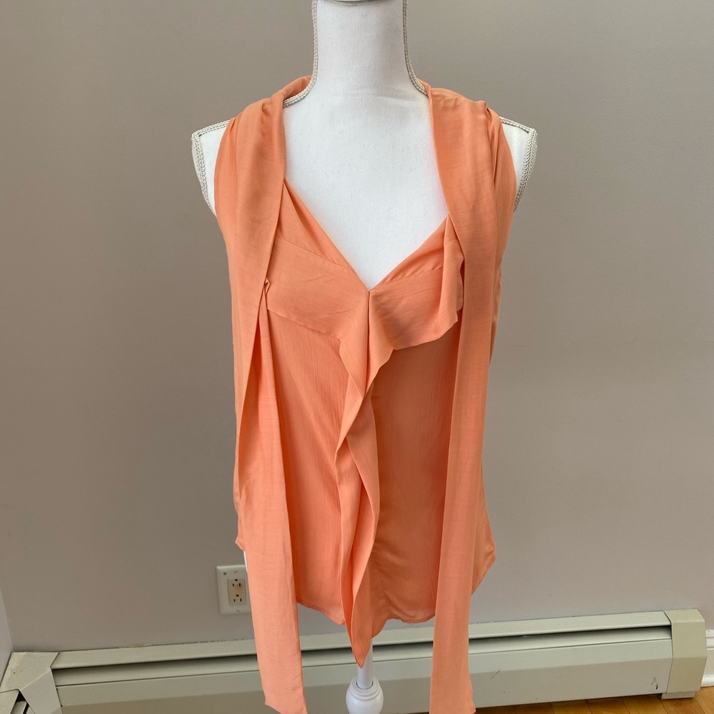 NWT See by Chloe Tangerine Silk Blouse